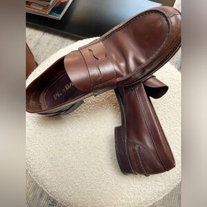 Vintage Prada Loafers - Brown Leather